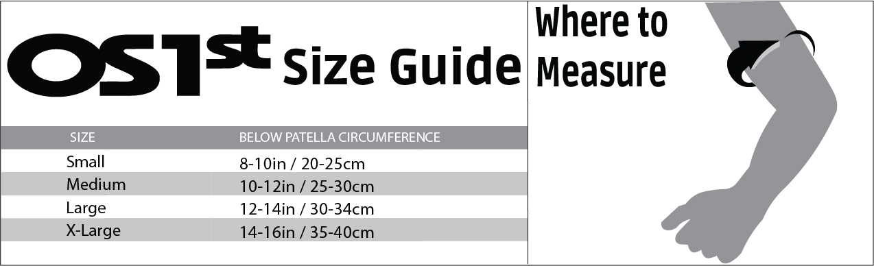 OS1st Arm Sleeves Size Guide